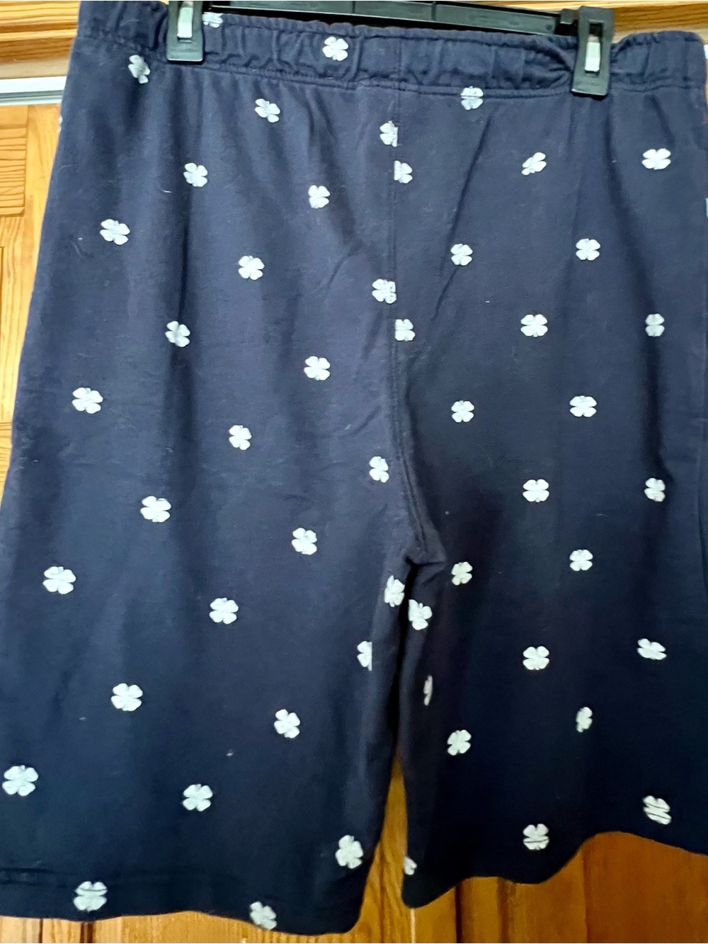 Lucky Brand Navy Blue Shorts with White Floral Dots